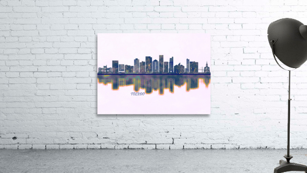 Toledo Skyline Wall Preview