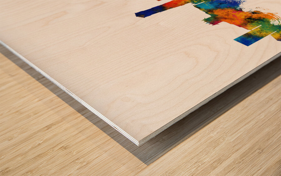 Ahmedabad India Skyline Wood print