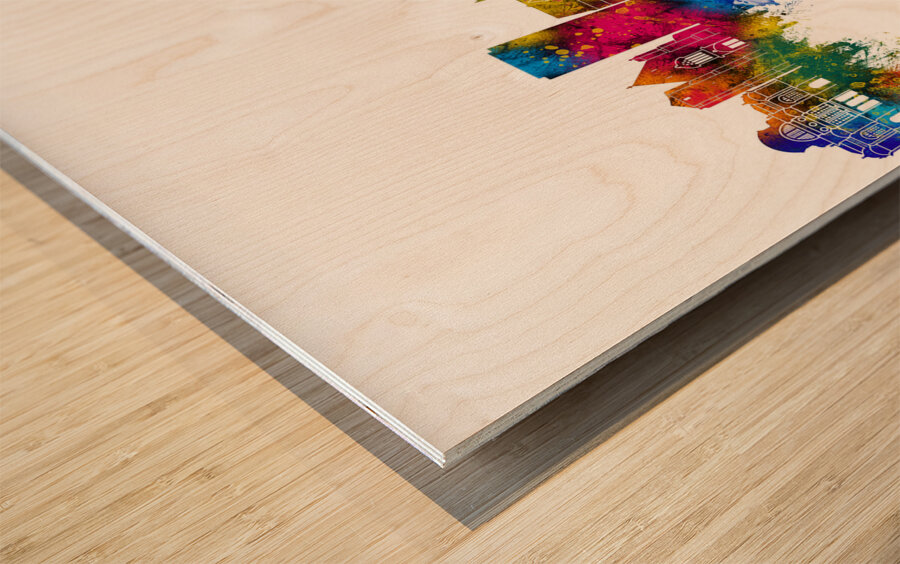 Angers France Skyline Wood print