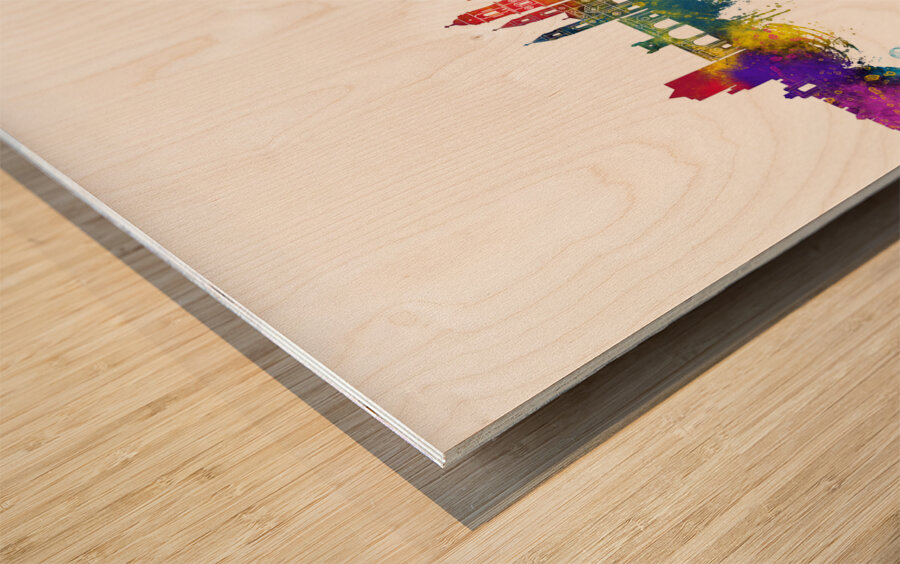 Cadiz Spain Skyline Wood print