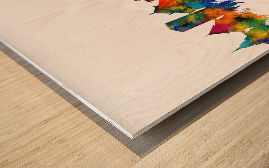 Chiang Rai Thailand Skyline Wood print