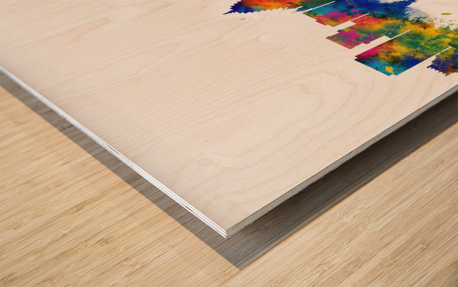 Guwahati Assam Skyline Wood print