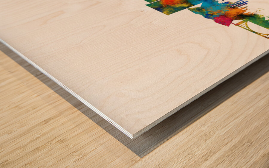 Jackson USA Skyline Wood print