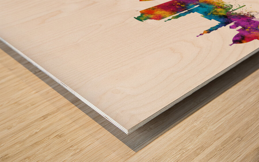 Khartoum Sudan Skyline Wood print