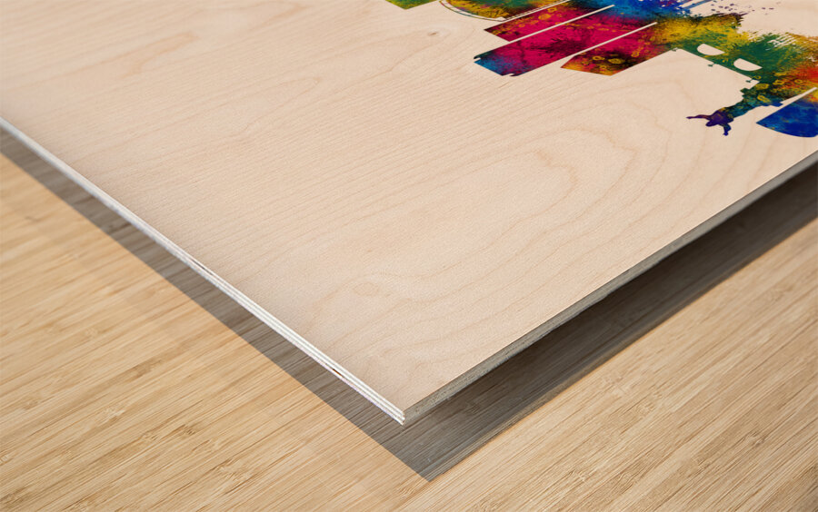 Lima Peru Skyline Wood print