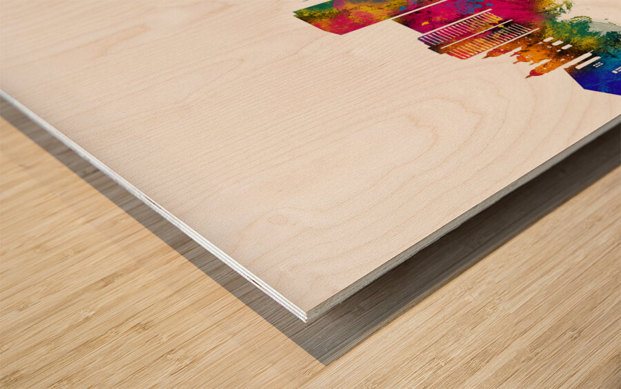 Maracaibo Venezuela Skyline Wood print