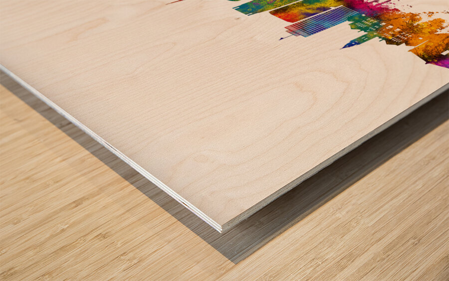 Nashville Tennessee Skyline Wood print