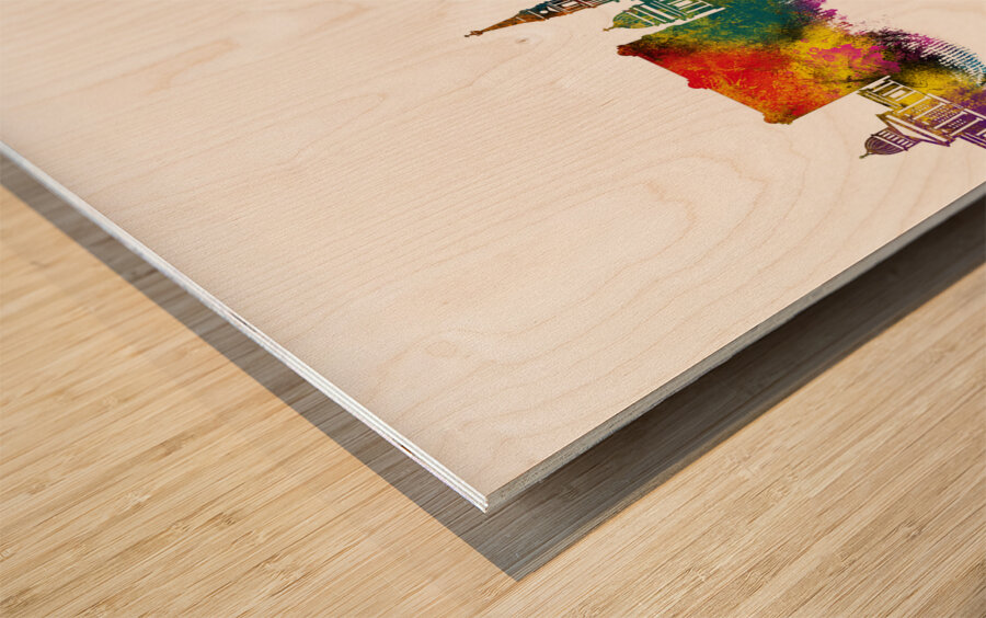 Odessa Ukraine Skyline Wood print