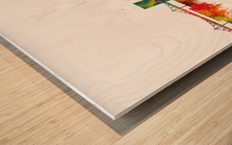 Springfield Missouri Skyline Wood print