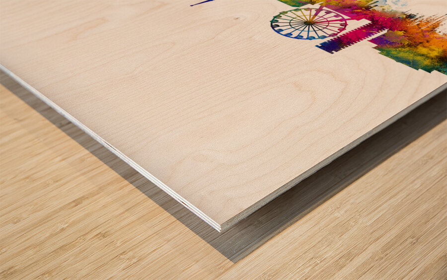 Sochi Russia Skyline Wood print