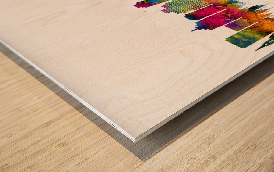 St. Louis Missouri Skyline Wood print