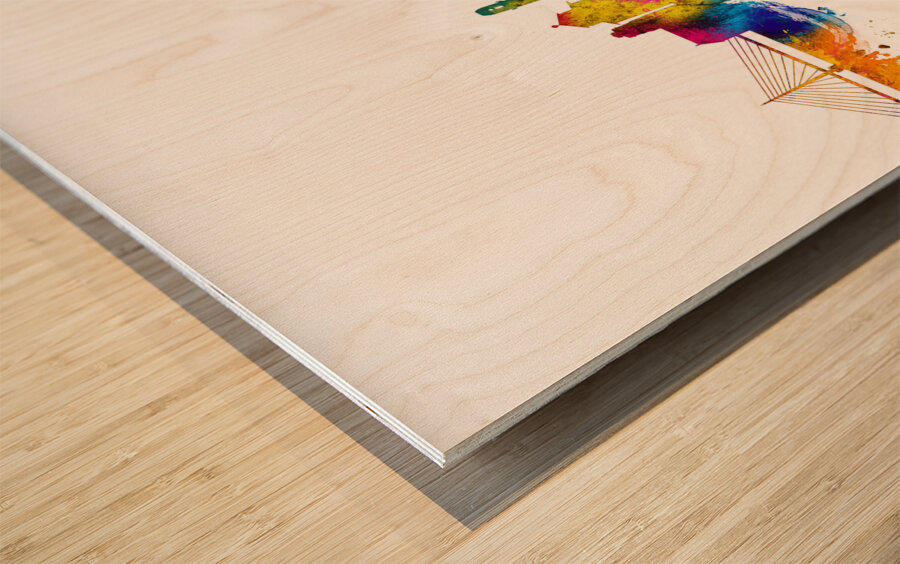 Swansea Wales Skyline Wood print