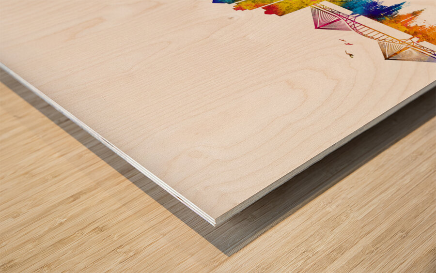 Surrey Canada Skyline Wood print