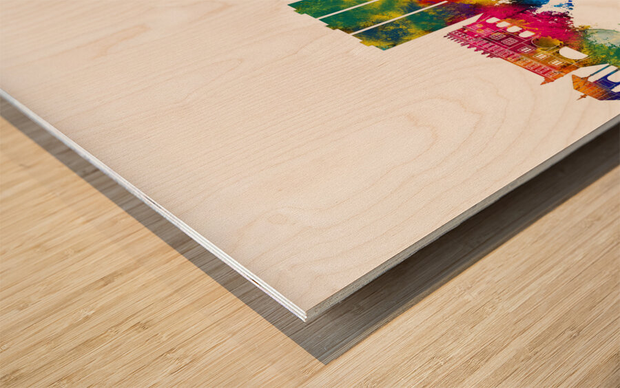 Tarnow Poland Skyline Wood print