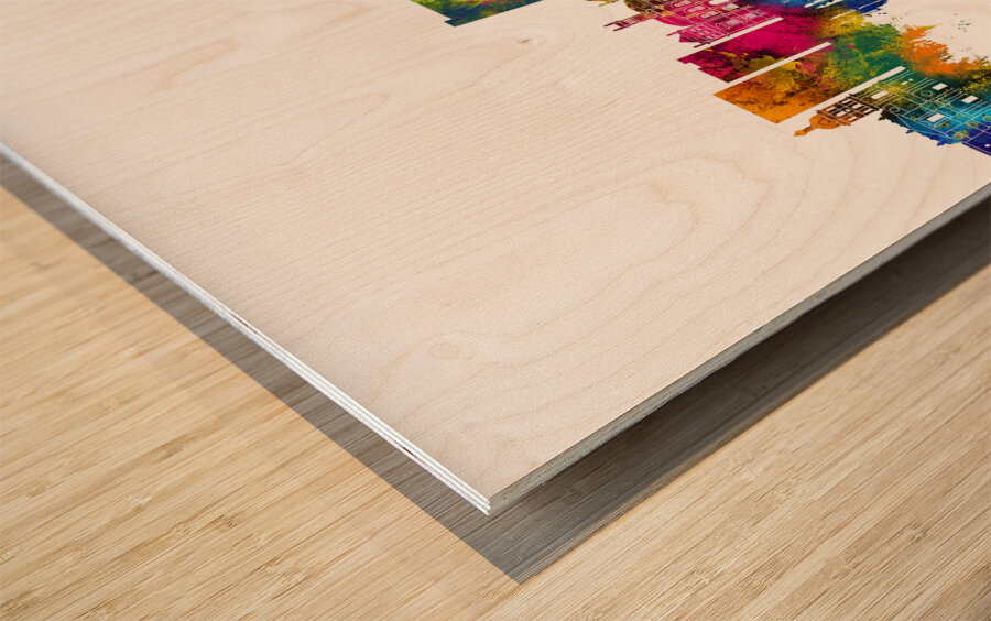 Valladolid Spain Skyline Wood print