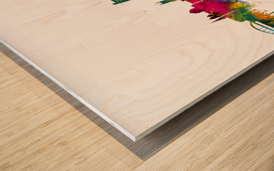 Wolverhampton England Skyline Wood print