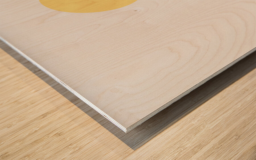 Minimalist art painting. c Wood print