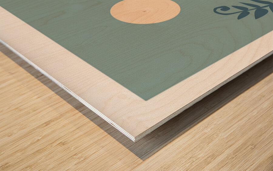  Colorful landscape poster. a Wood print