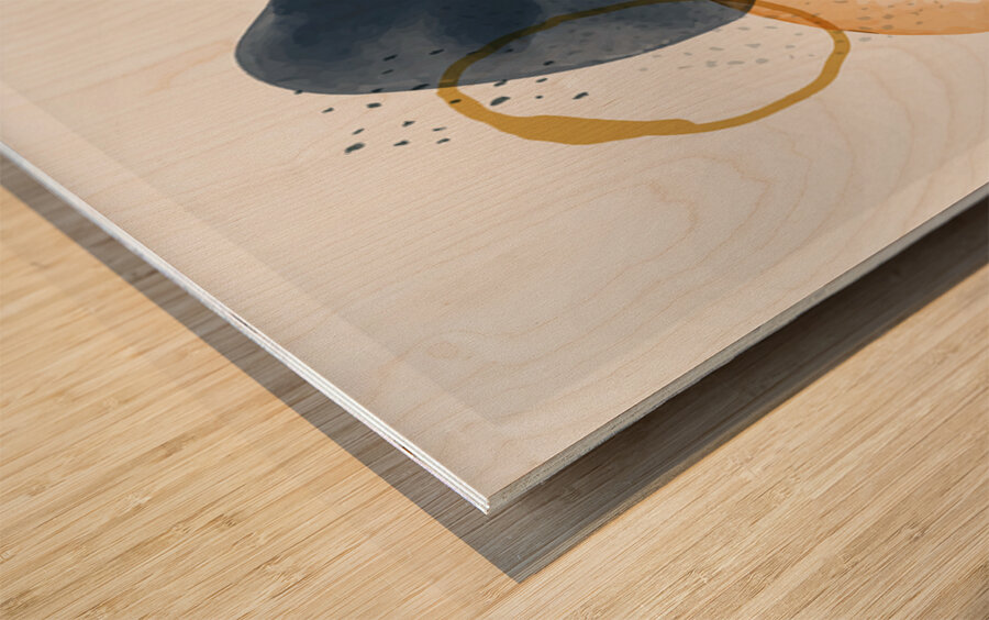 Acrylic art design. b Wood print