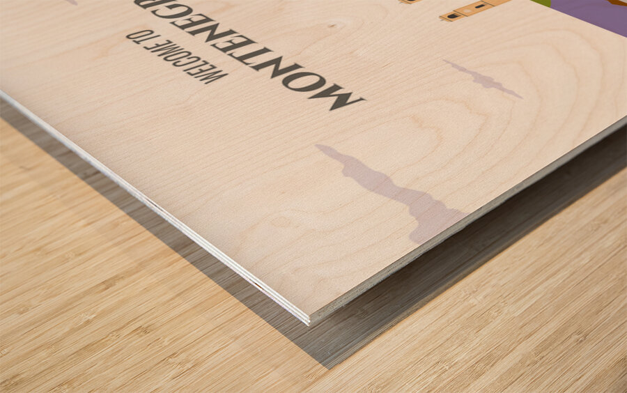 Welcome to Montenegro Wood print