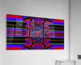 Red Psychedelic Lotus Acrylic Print