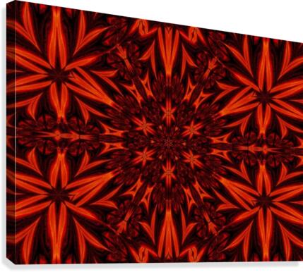 Orange Flower Garden Canvas Print