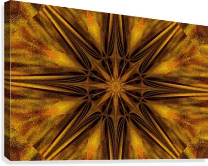 Golden Compass Wildflower Canvas Print