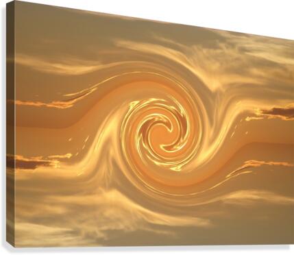 Golden Mating Phoenix 1  Canvas Print