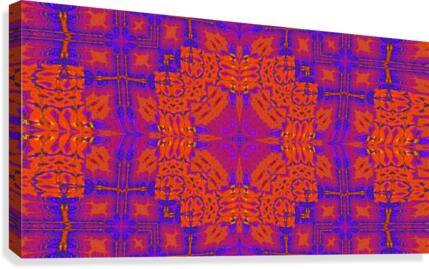 Purple Star Tapestry Canvas Print
