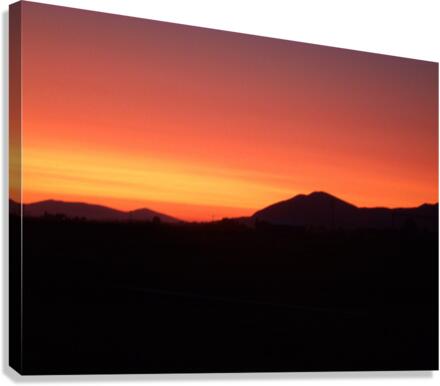 Sunset Mist Over Stukel Mountain 2 Canvas Print