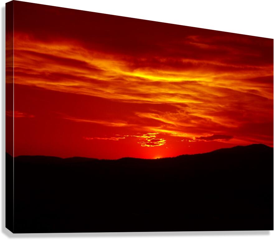 Scarlet Sunset Over Malin 2  Canvas Print