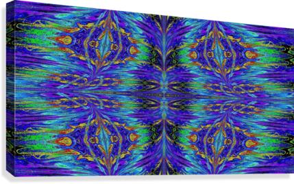Purple and Gold Nasma 7 Canvas Print