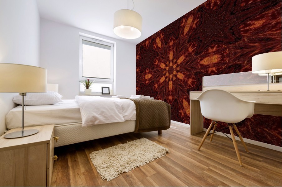 Golden Petals 3 Mural print