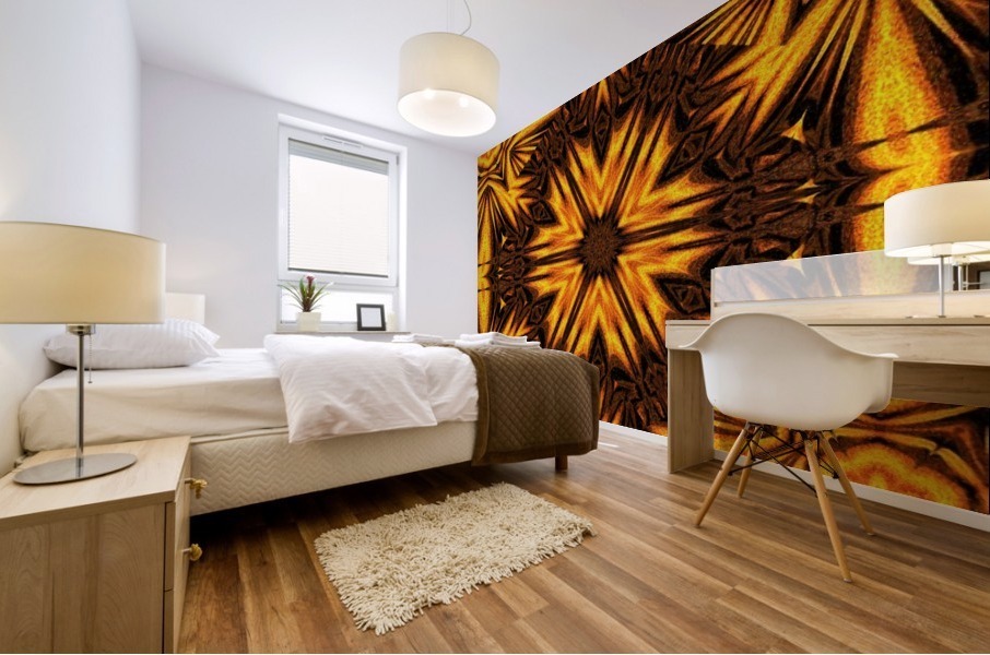 Golden Dandelion Mural print