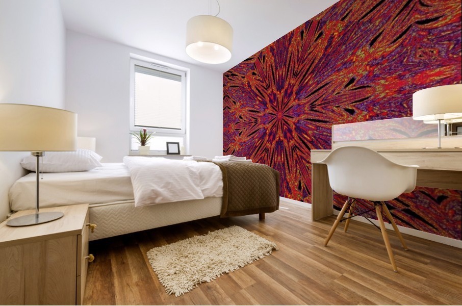 Psychedelic Daisy 3 Mural print