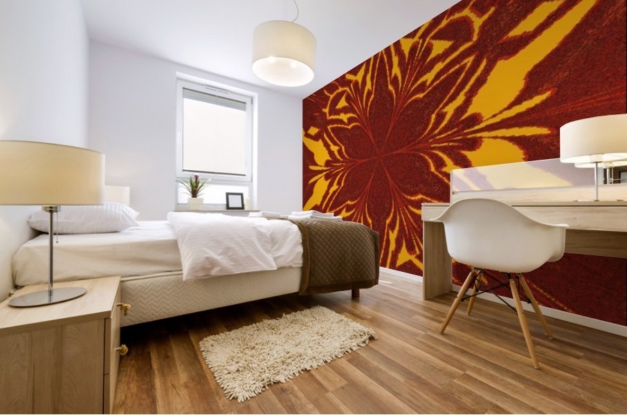 Red Shadow Jasmine Mural print