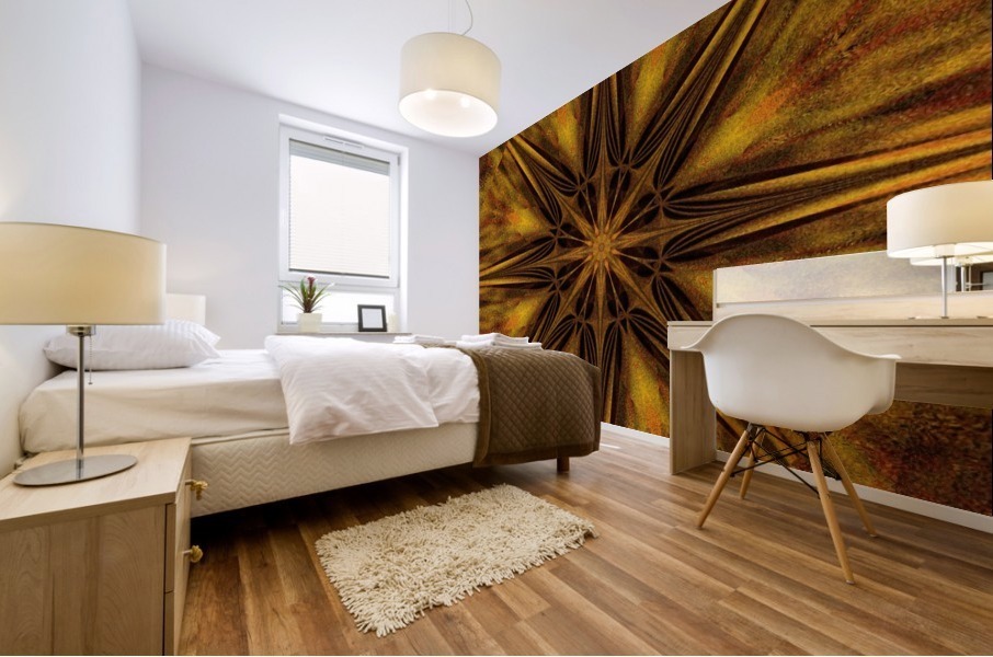 Golden Compass Wildflower Mural print