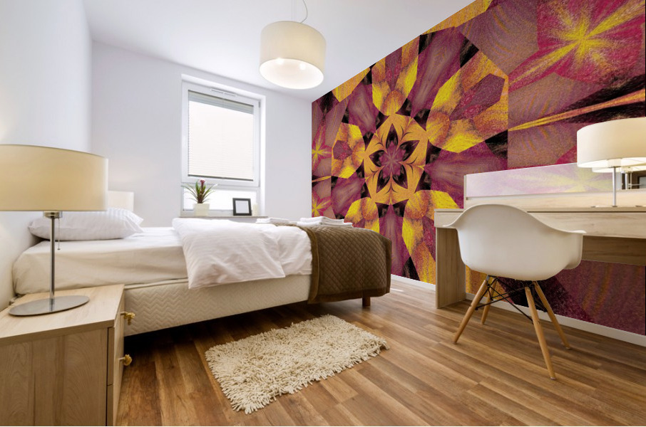 Black Lotus Petal 2 Mural print