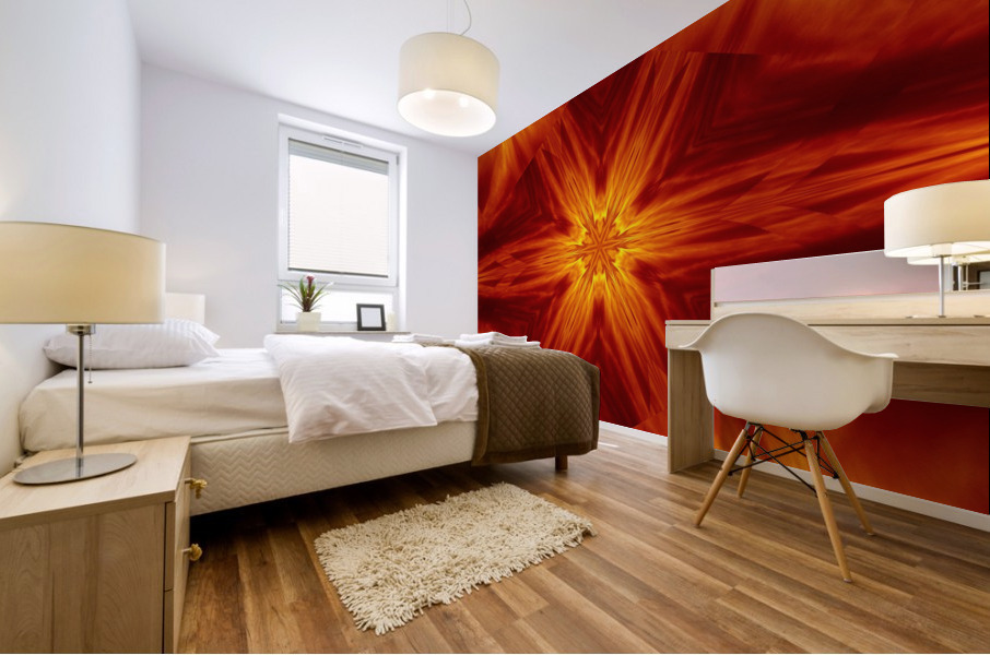 Fire Flowers 2 Mural print