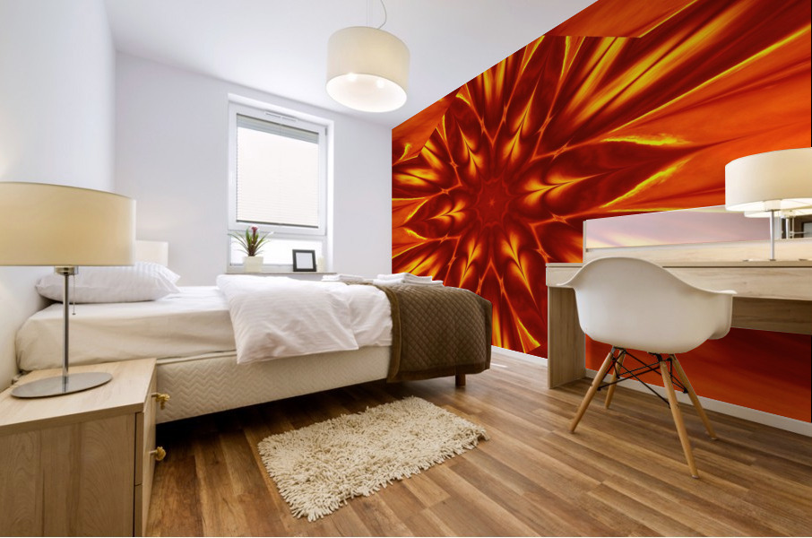 Fire Flowers 8 Mural print