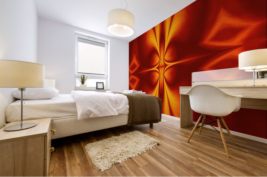 Fire Flowers 12 Mural print