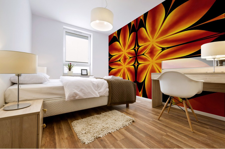 Fire Flowers 92 Mural print