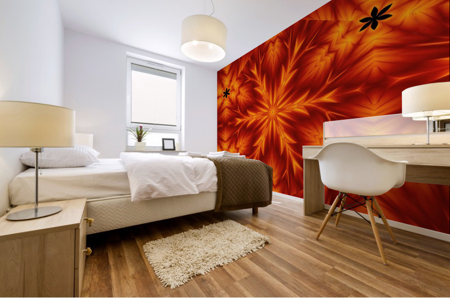Fire Flowers 96 Mural print