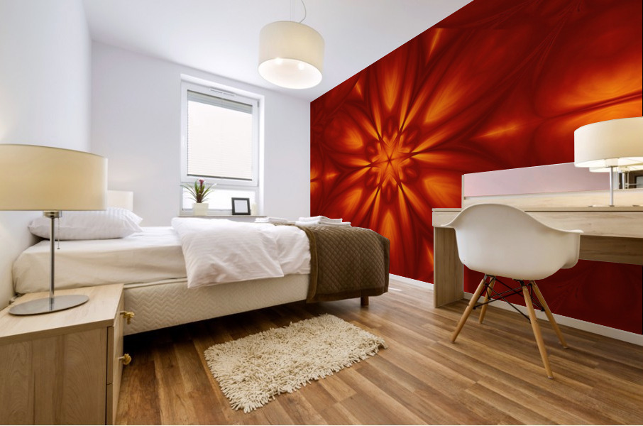 Fire Flowers 101 Mural print