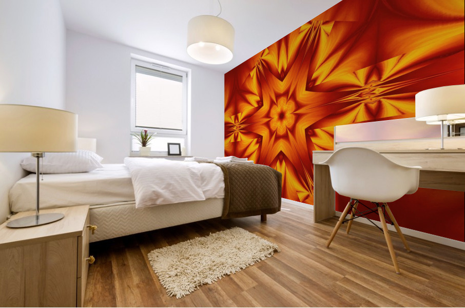 Fire Flowers 128 Mural print