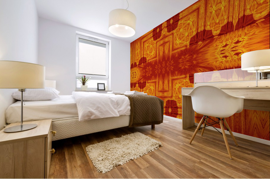Fire Flowers 158 Mural print