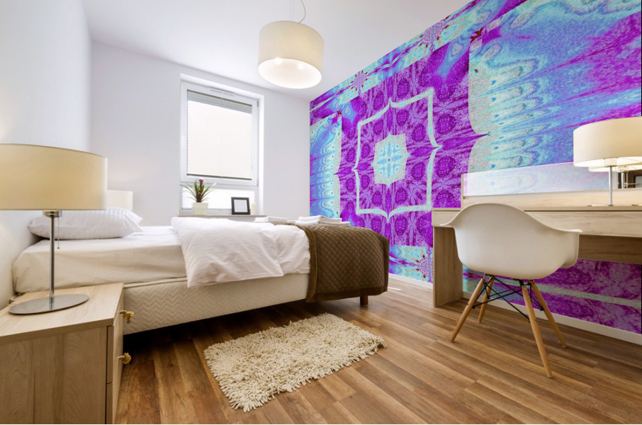 Blue Star Tapestry 2 Mural print