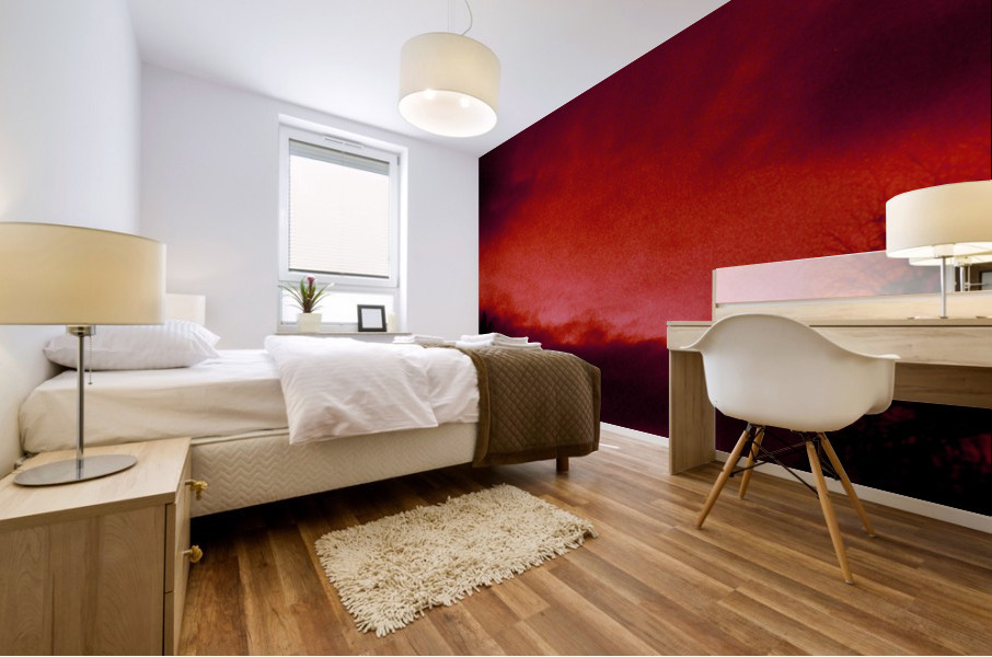 Sky in Red  Mural print