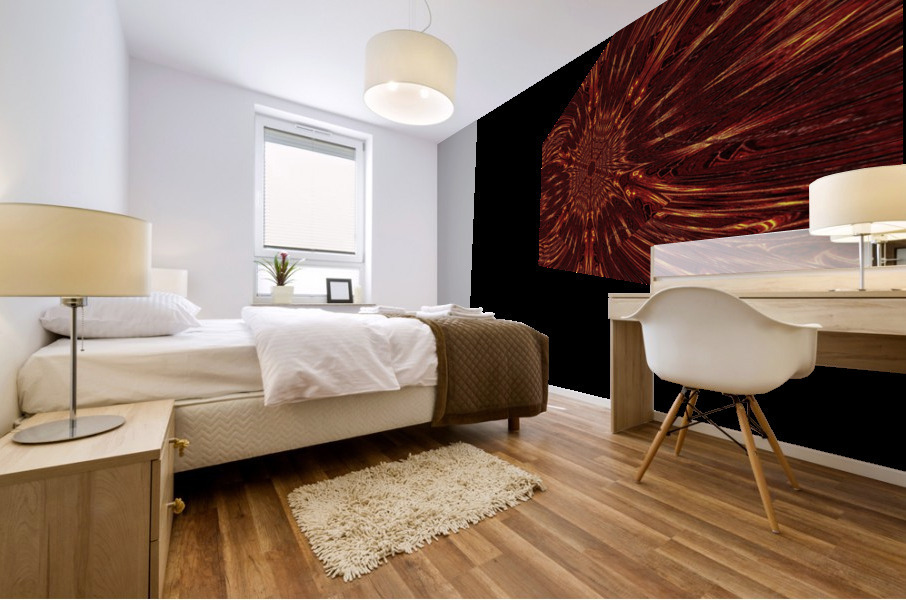 Aztec Sun Fire 41 Mural print