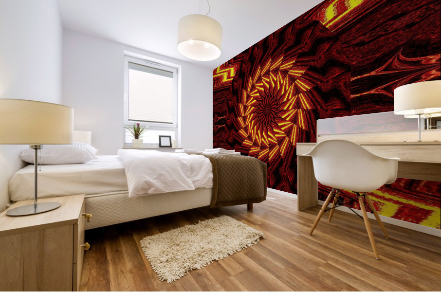 Aztec Sun Fire 138 Mural print